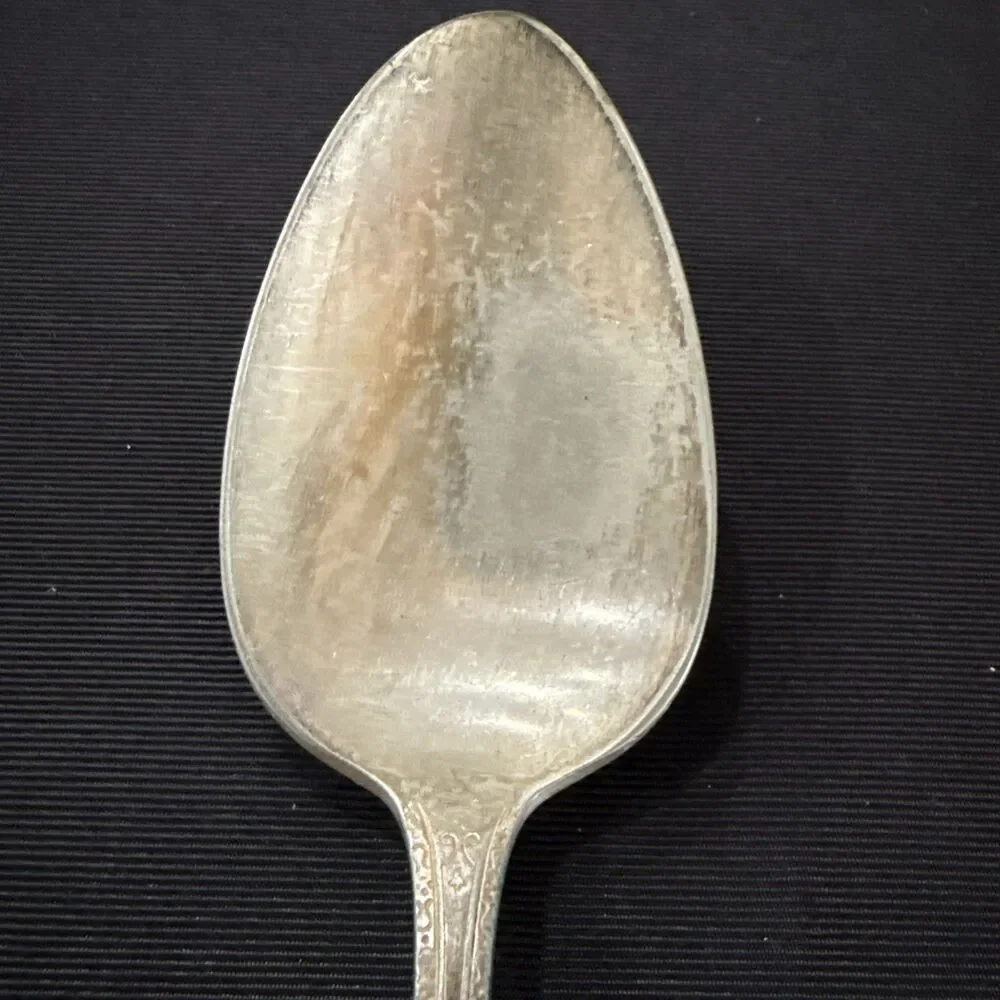 Antique WM Rogers Mfg Co Silver Extra Plate Serving Spoon “Original Rogers”